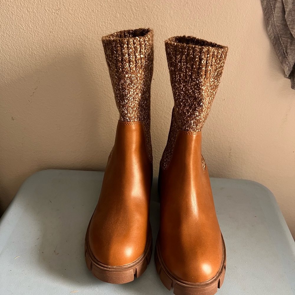 Ankle Knit Boots